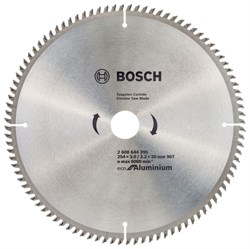 Диск пильный BOSCH ECO ALU/Multi 254*30-96T 2608644395 - фото 83554