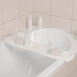 Полка на ванну IDILAND Rambai 740*175*70мм (белый) 221304329/01 - фото 84461