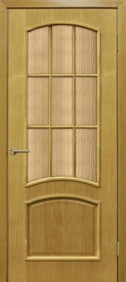 Полотно ОМИС дверное Капри (кора бронза) ПОС 400*2000*40 дуб натуральный тонированный - фото 8602
