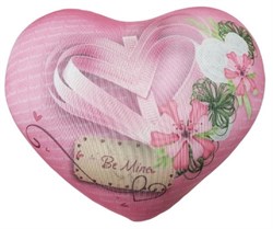 Подушка Антистрессовая сердце Оформление розовое Be mine Heart 17асс07ив-1 - фото 86038