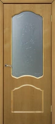 Полотно ОМИС дверное Каролина СС+КР 600*2000*40 дуб натуральный тонированный - фото 8616