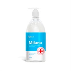 Крем-мыло GRASS MILANA жидкое антибактериальное с дозатором 1л - фото 86351