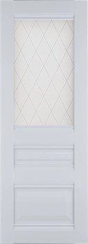 Полотно ЛЕСКОМ дверное Экшпон Венеция-2 белый софт витражное стекло 70 - фото 86804