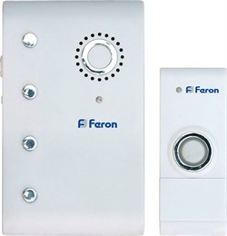 Звонок Feron электрический дверной (35 мелодии) белый Е-367 23674 - фото 86931
