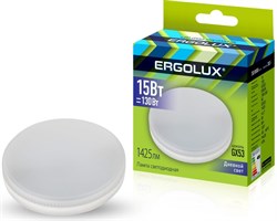 Лампа светодиодная ERGOLUX LED-GX53-15W-6500К 14240 - фото 87129