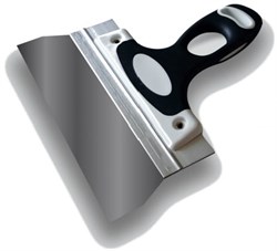 Шпатель DECOR для ведра 200 мм, нержавеющая сталь, двухкомпонентная ручка 317-8200 - фото 87291