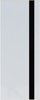 Полотно ЛЕСКОМ дверное ROYAL-2 белый софт, стекло черное 200*60 - фото 87354