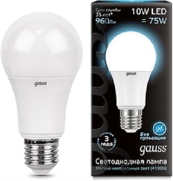 Лампа GAUSS LED A60 10W Е27 800Lm 4100К сенсор 102502210-M - фото 87463