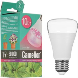 Лампа светодиодная CAMElLION LED10-PL/BIO/E27 для растений 10Вт 220В 13241 - фото 88278