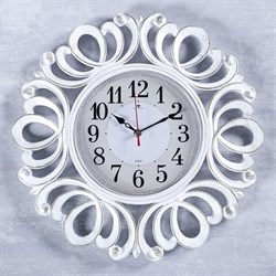 Часы настенные Классика Вермонт белое золото 45,5см РУБИН 4551251 - фото 89025