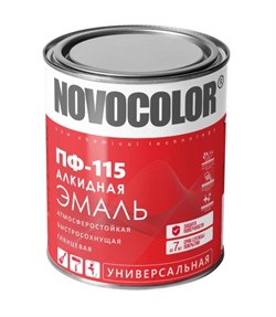 Эмаль NOVOCOLOR ПФ-115 шоколад 0,9кг 380717-06 - фото 89662