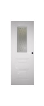 Полотно ЛЕСКОМ дверное Экшпон Имидж-2 эмалит белый стекло с художественной печатью 60 - фото 90830