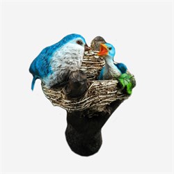 Декор подвесной ХОРОШИЕ СУВЕНИРЫ Птицы в гнезде 12*14*24см 4160862 - фото 91648