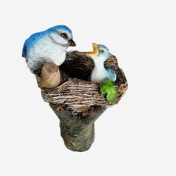 Декор подвесной ХОРОШИЕ СУВЕНИРЫ Птицы в гнезде 12*14*24см 4160862 - фото 91649