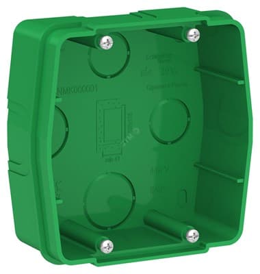 Коробка WESSEN BLANCA BLNMK000001 С/У для силовых розеток,зеленая - фото 9266