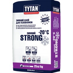 Клей TYTAN STRONG BS13 для газоблоков зимний 25кг - фото 92671