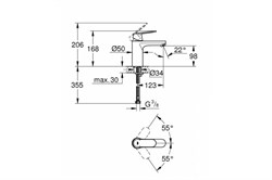 Смеситель GROHE Eurosmart Cosmopolitan однорычажный для раковины 23327000 - фото 92904