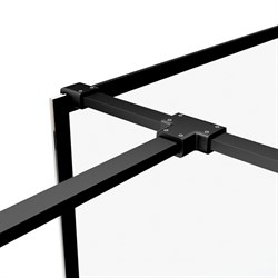Коннектор каркаса IDDIS душевой перегородки Slide Walk In черный SLI1BS0i23 - фото 93013
