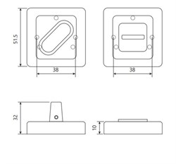 Фиксатор CODE DECO WC-2207-CRM/CR - фото 93138