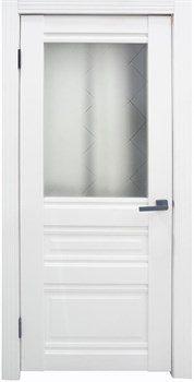 Полотно ЛЕСКОМ дверное Экшпон Венеция-2 белый софт витражное стекло 80 - фото 93171