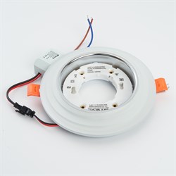 Светильник потолочный FERON 20LED*2835 SMD 4000K GX53 15W круг прозрач. хром без лампы CD5023 40522 - фото 93560