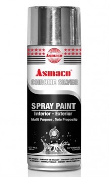 Краска аэрозольная ASMACO акриловая универсальная 03 Silver (Серебро) 400мл - фото 93761