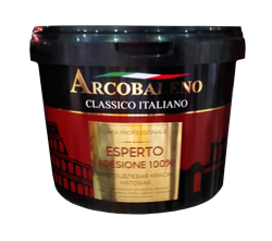 Краска для фасадов и интерьеров РАДУГА Arcobaleno Esperto Adesione 100% база C 2,7 л A124CN27 - фото 94310