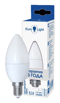 Лампа светодиодная Eurolight 206-LED-G45-3-3K-E14-FR - фото 94784