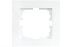 Рамка LEZARD VESNA 1-ая горизонтальная, белая 742-0200-146 - фото 95673