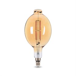 Лампа GAUSS LED Filament BT180 8W 780Lm 2400К Е27 golden straight 151802008 - фото 95706