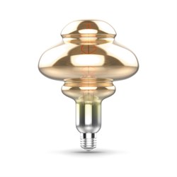 Лампа GAUSS LED Filament BD160 8W 330Lm 2400К Е27 gray flexible 162802008 - фото 95754