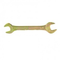 Ключ СИБРТЕХ рожковый 17*19мм желтый цинк 14310 - фото 95915