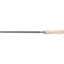 Напильник СИБРТЕХ 150мм, круглый, деревянная ручка 16123 - фото 95974