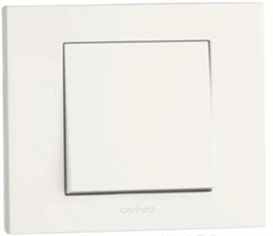 Выключатель OVIVO GRANO 1-й белый 400-010200-200 - фото 96181