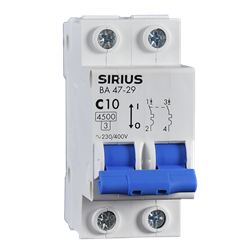 Автоматический выключатель SIRIUS ВА 47-29 2P 25А (С) 4,5 кА - фото 96221