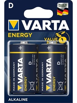 Батарейка VARTA High Energy Mono 1.5V-LR20/D (2шт) арт.0003-4920-121-412 - фото 96617