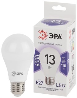 Лампа светодиодная ЭРА LED smd A60-13W-860-E27 0287 - фото 96945
