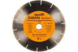 Диск SPARTA алмазный отрезной сегментный 180*22,2мм сухая резка EUROPA Standard 73167 - фото 97010