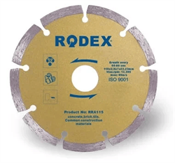 Диск алмазный RODEX с режущей кромкой 110мм dry RRA110 - фото 98176