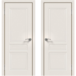 Полотно дверное Флорида ПГ 800 белая эмаль - фото 98216