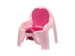 Горшок-стульчик розовый М1528 - фото 98862