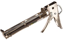 Пистолет TULEX для герметиков полукорпусной, обрезин. рукоятка, усил. зубчатый шток, 310мл 4001331 - фото 99853