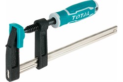 Струбцины TOTAL тип F 50x250 мм 170KGS Толщ. и шир. 5X15мм резьба 11м THT1320503 - фото 99915