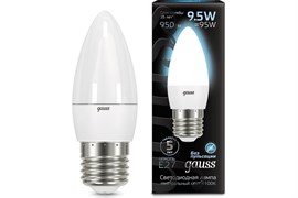 Лампа GAUSS LED Свеча 9,5W E27 950Lm 4100K 103102210