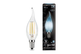 Лампа GAUSS LED Filament Свеча на ветру E14 7W 580Lm 4100K 104801207