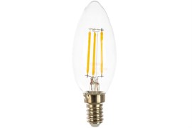 Лампа GAUSS LED Filament Свеча 5W E14 4100K диммируемая 103801205-D