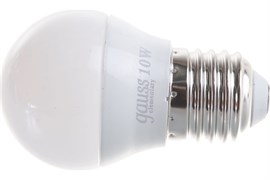 Лампа GAUSS LED Elementary Шар 10W 710lm E27 3000K 53210