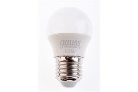 Лампа GAUSS LED Elementary Шар 10W 750lm E27 6500K 53230