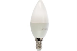 Лампа светодиодная EUROLUX LL-E-C37-6W-230-2,7K-E14 арт.76/2/2