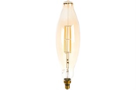 Лампа GAUSS LED Filament BT120 6W 780Lm E27 2400К golden straight 155802008
